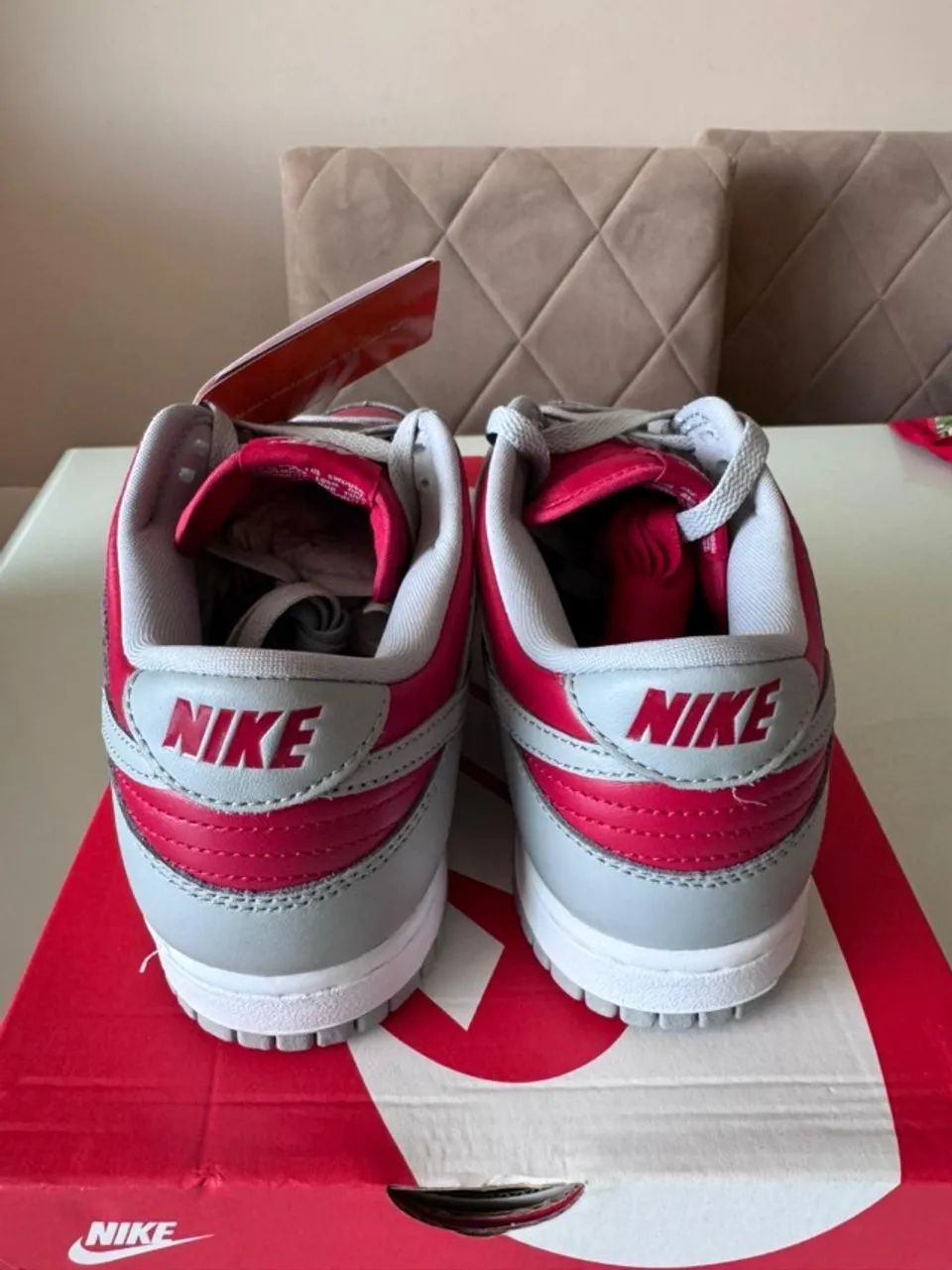 Nike Dunk Low Varsity Red and Silver - Foto 3