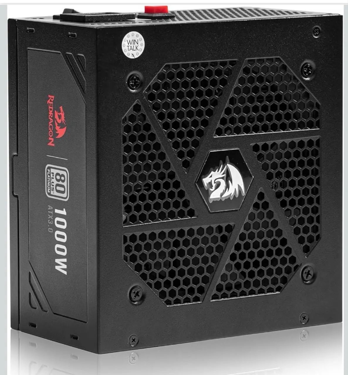 Fonte Redragon RGPS 1000W Preta 80 plus platinum