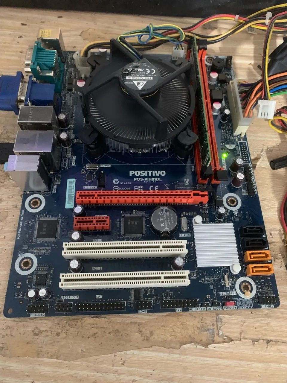 Kit Placa mae e fonte real 250w - Foto 2