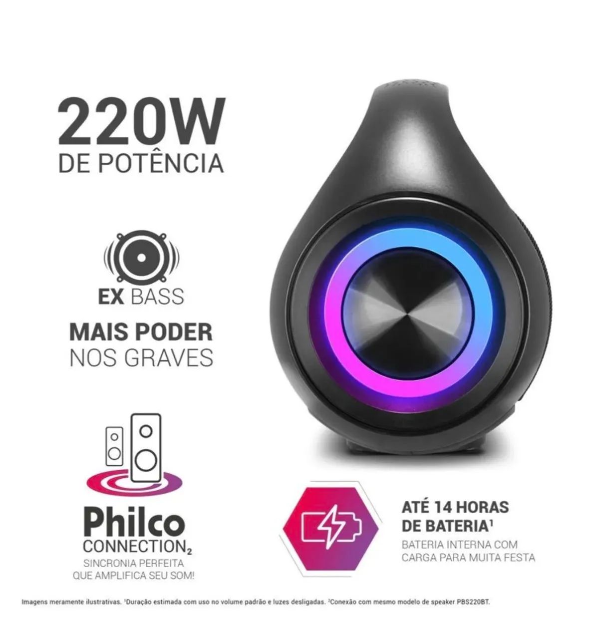 Caixa de som Philco Nova - Foto 2