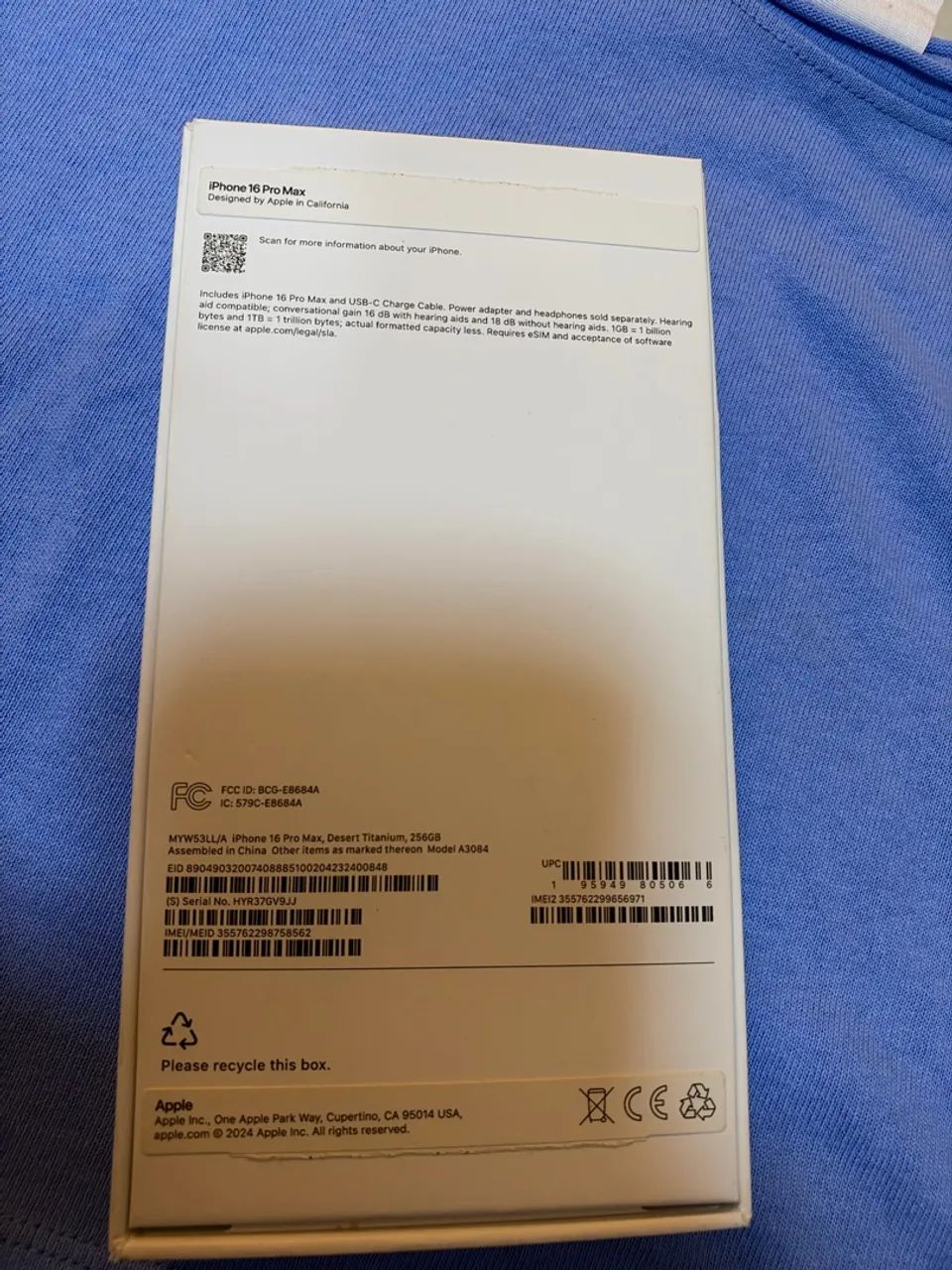 Iphone 16 PRO MAX branco 256 Gb - Foto 3
