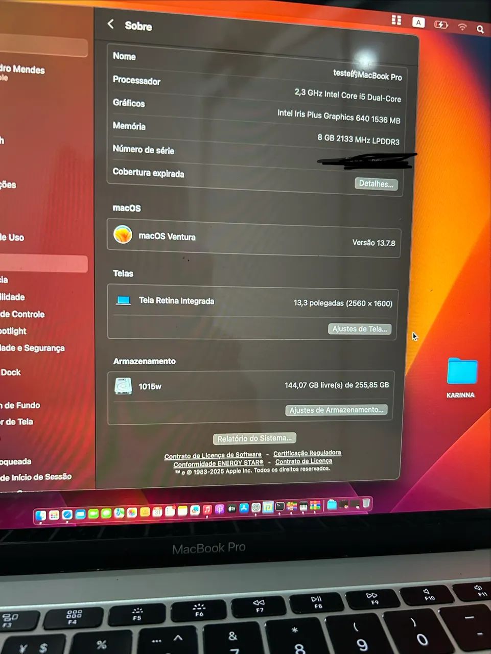 MacBook Pro 2017 a1708 troco por celular  - Foto 4