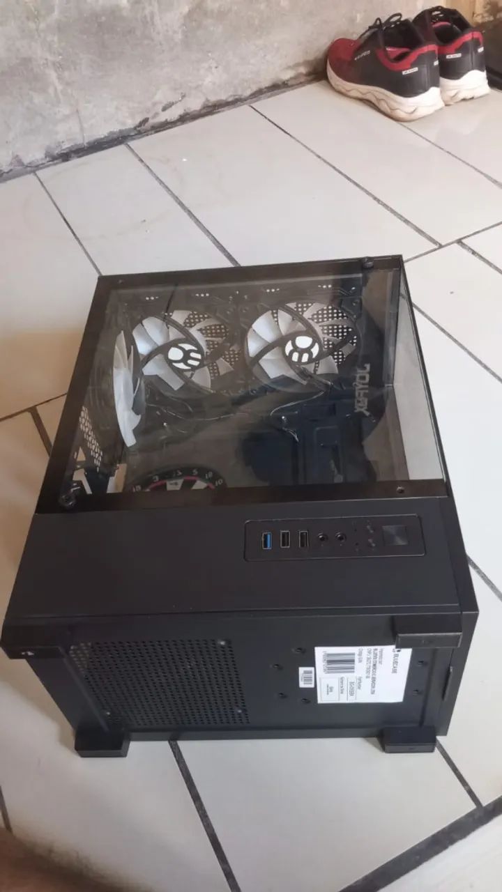 Gabinete Pc Blue case 3 Coolers RGB - Frente e Lateral de vidro - Foto 3