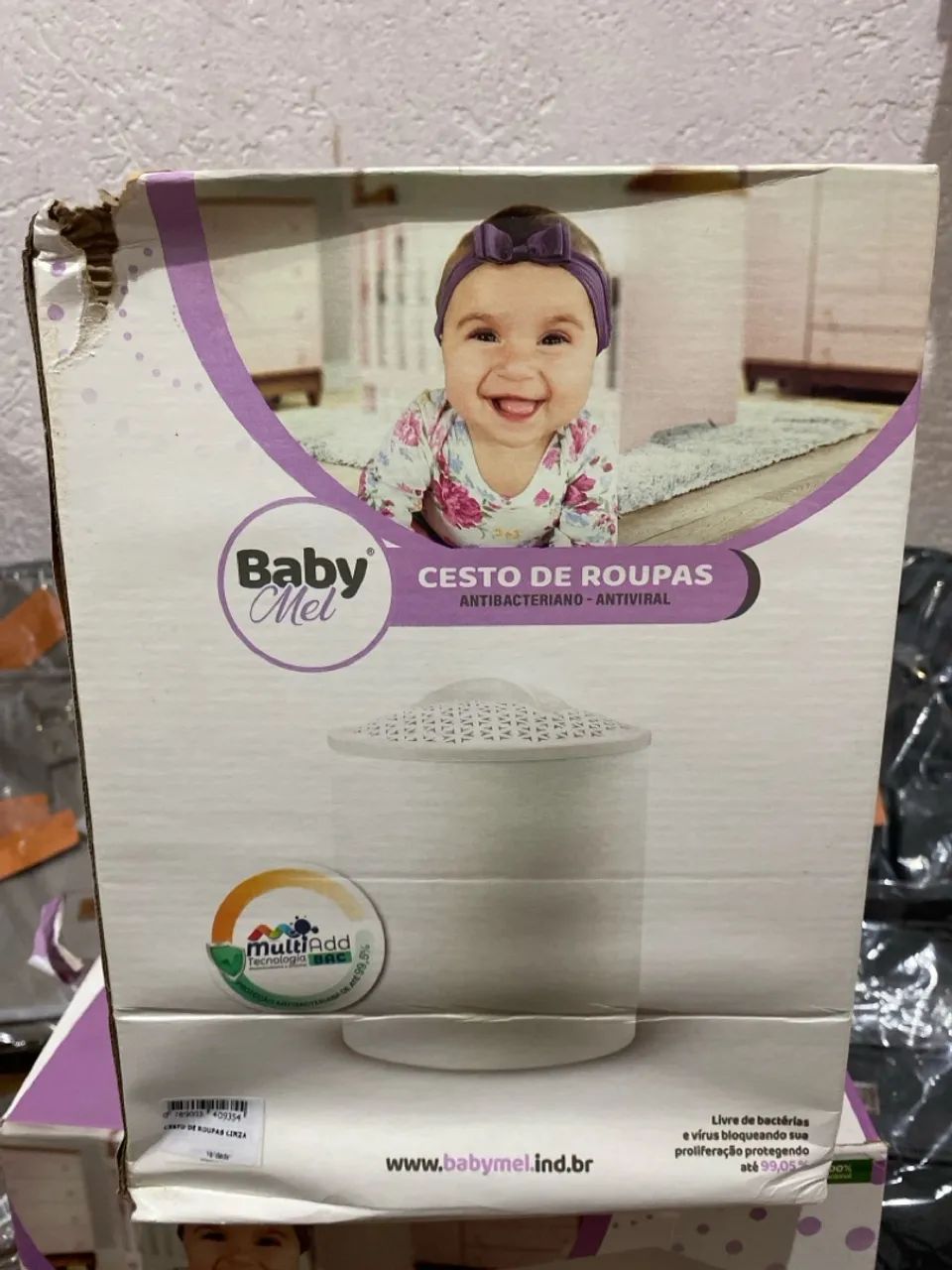 CESTO DE ROUPAS Cinza