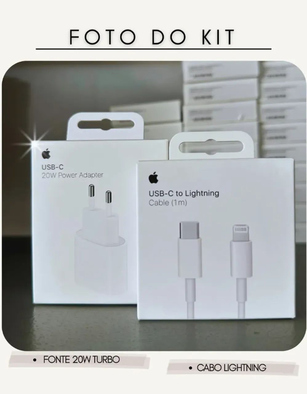 Carregador de iPhone com Garantia - Entrega Gratis