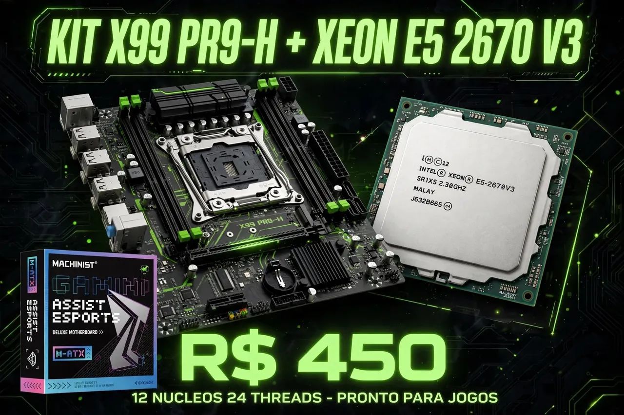 kit MACHINIST X99 PR9-H + Xeon E5 2670 V3 