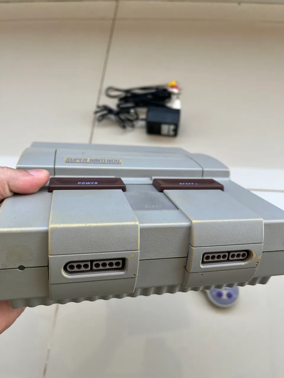 Super Nintendo + controles + 1 jogo - Foto 2