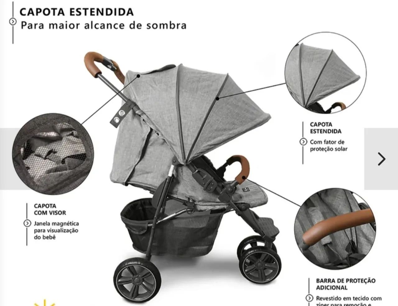 Carrinho de bebê ABC - Foto 2