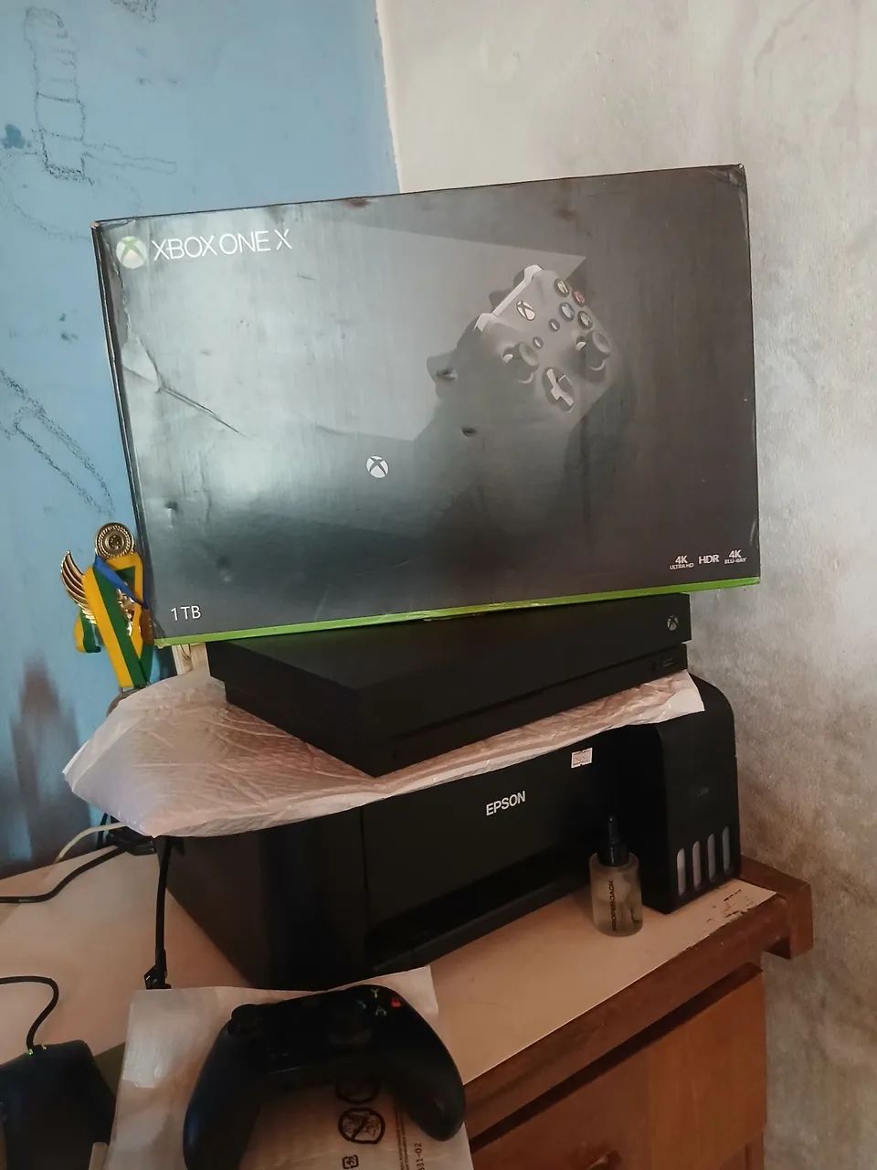 Xbox one X completo, 1 tb,