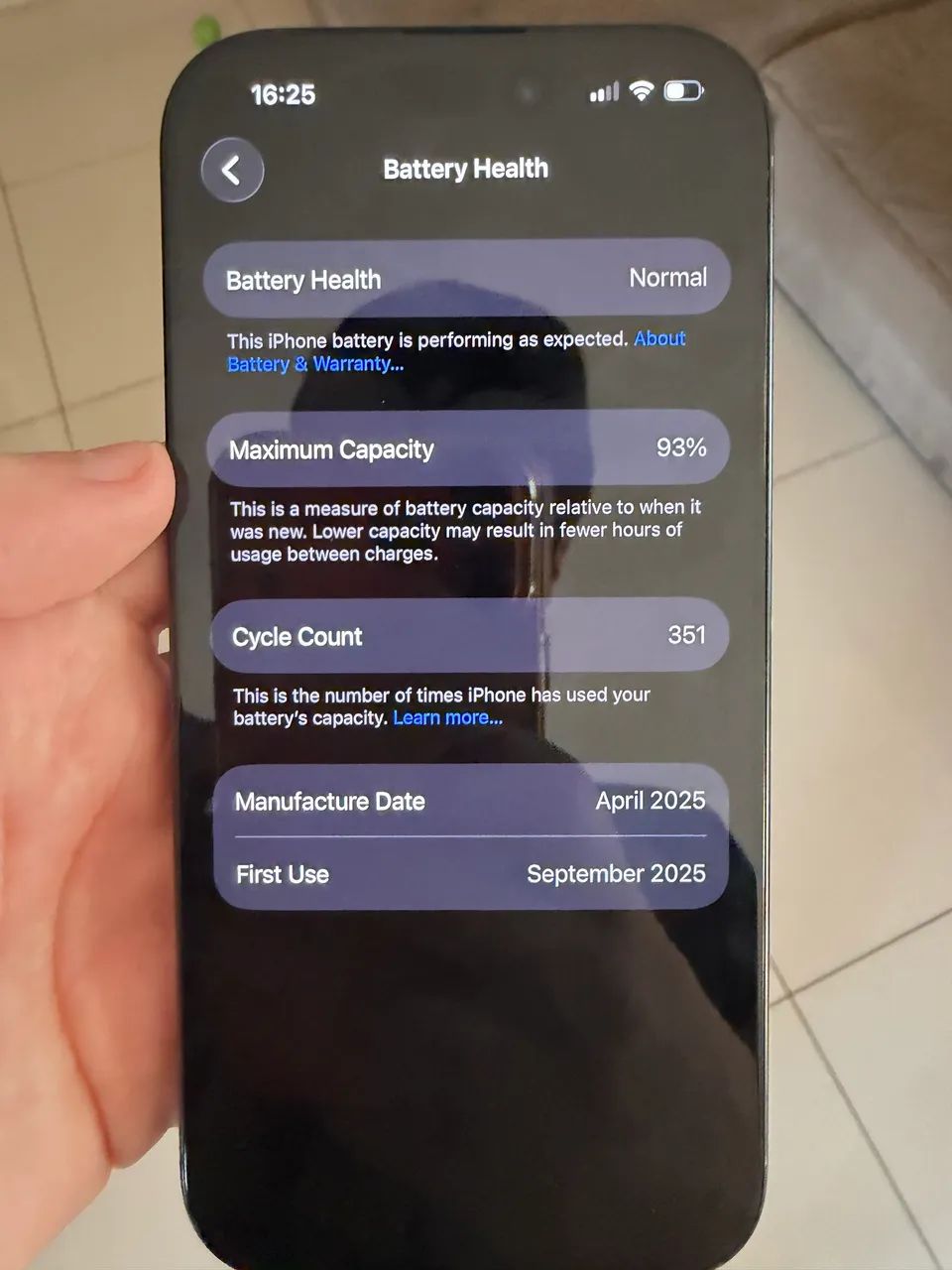 Iphone 16 Pro Preto 128gb- Usado menos de 1 ano! - Foto 2