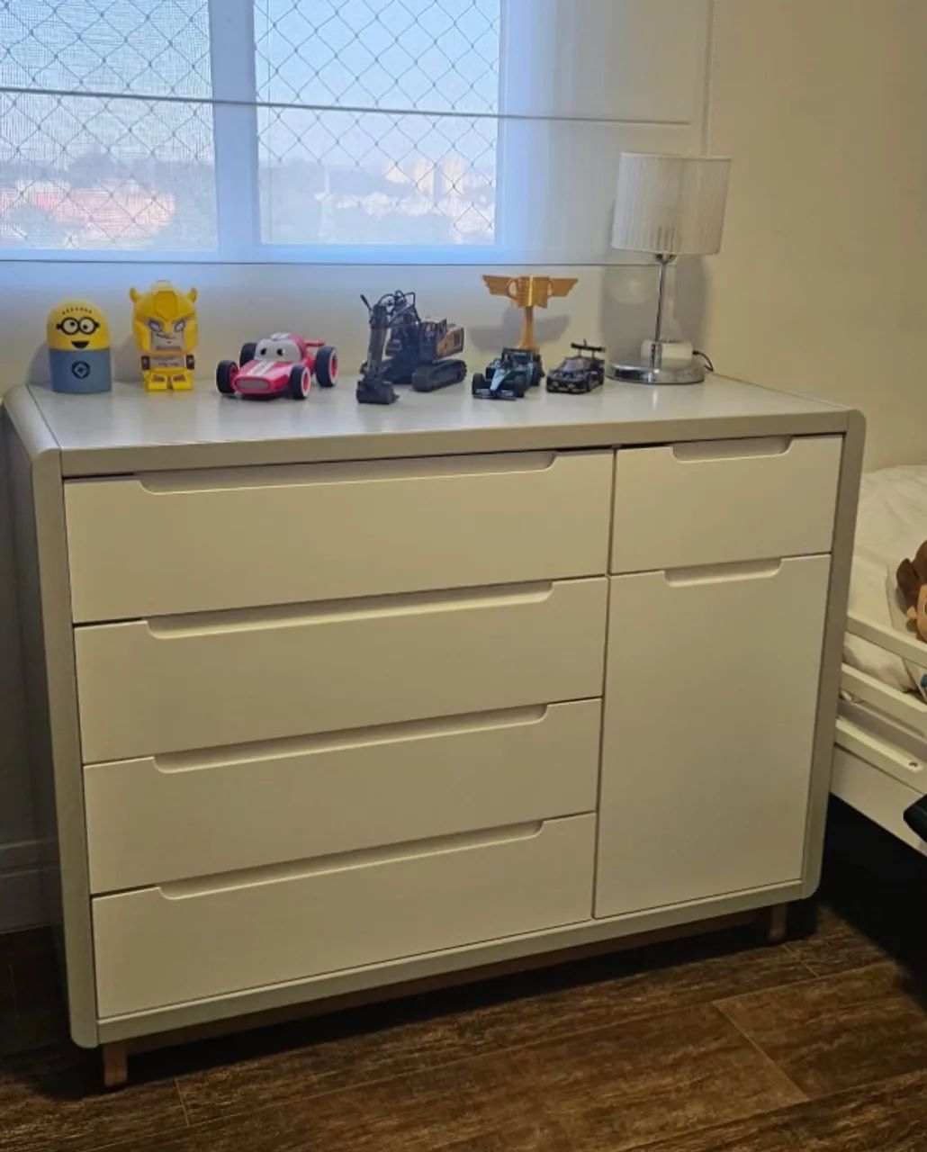 Kit quarto bebê cômoda e berço Evolutivo BO 3em 1 - Foto 2