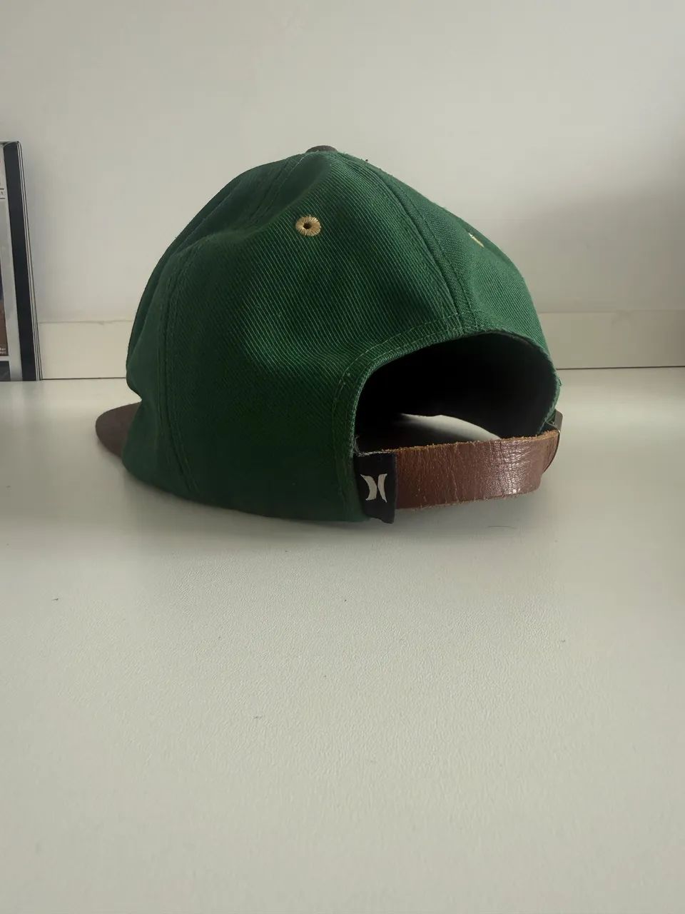 Boné Original Hurley Verde Com Regulagem Em Couro - Foto 2