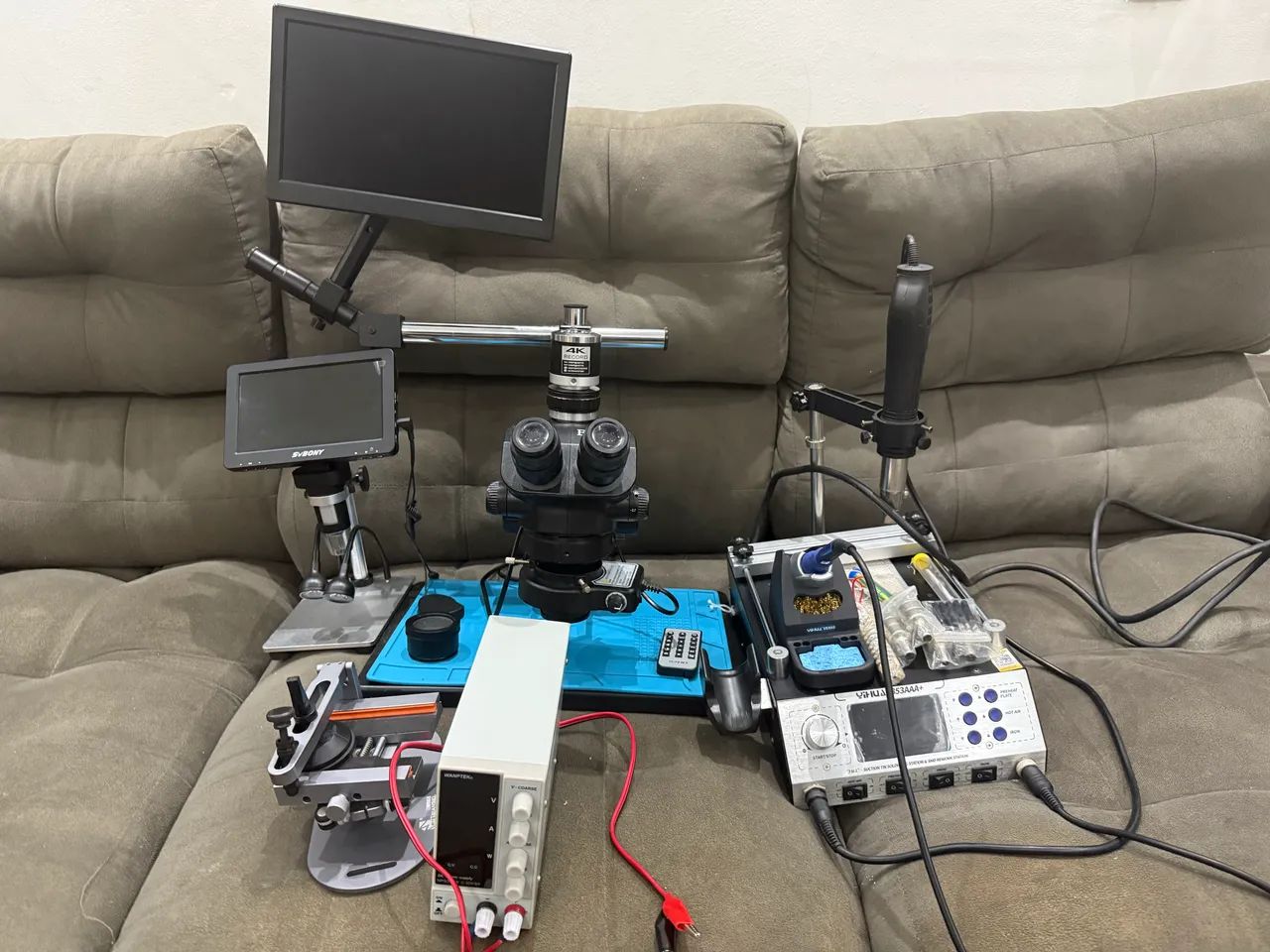 Kit Completo de Microssolda com Microscópio Eakins