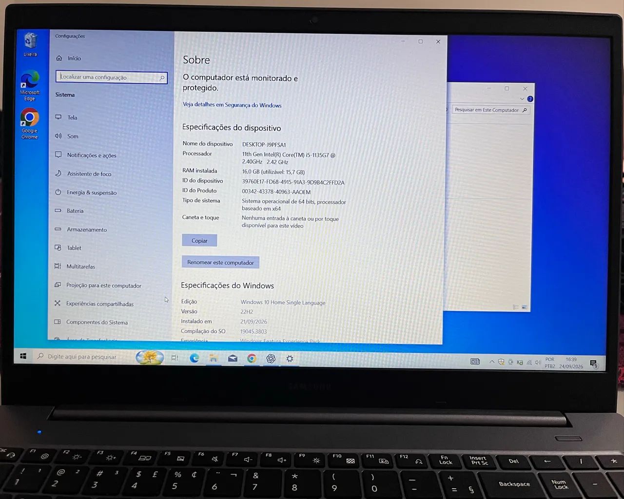Notebook Samsung I5 - Foto 3