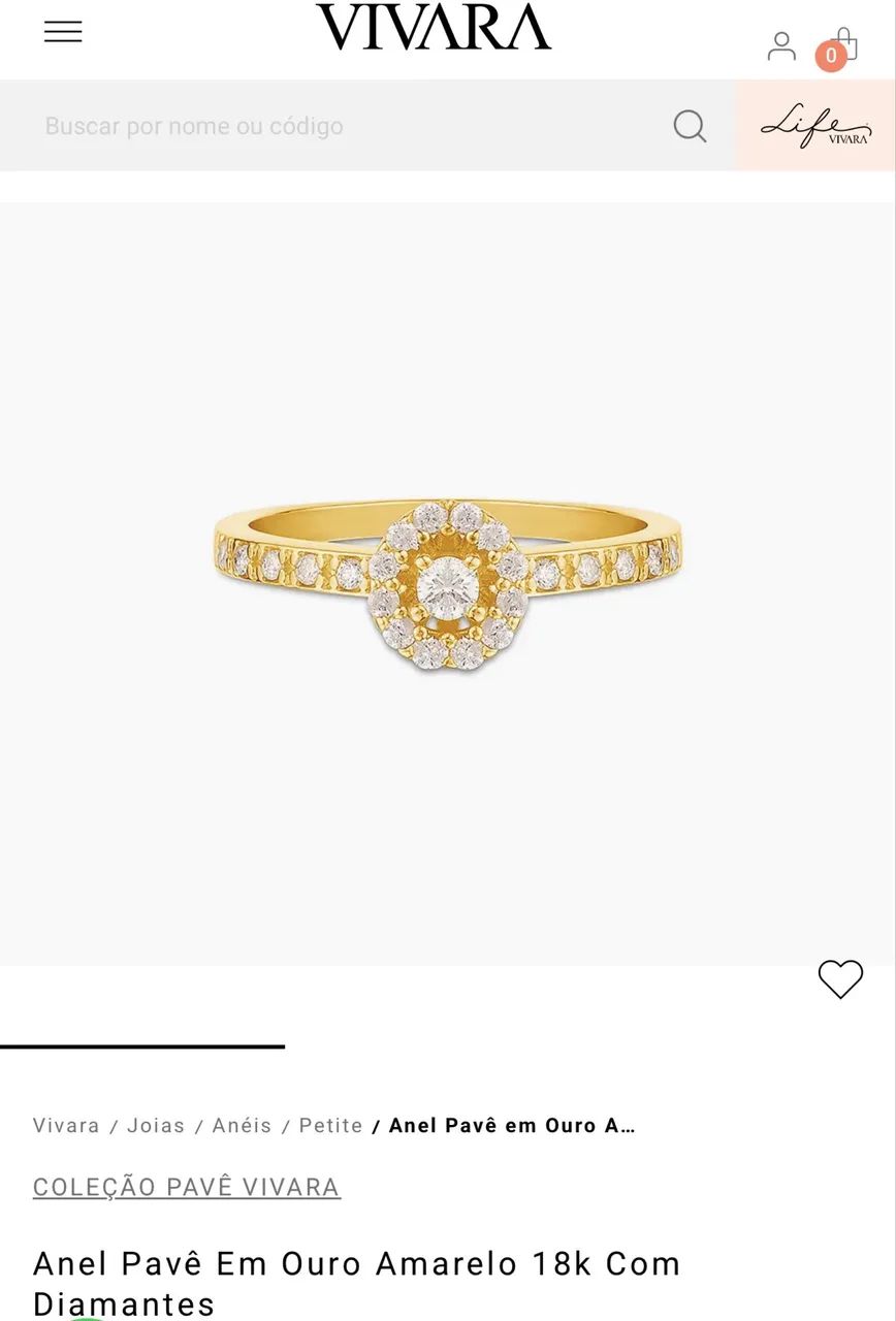 Anel Vivara Ouro com diamantes - Foto 4