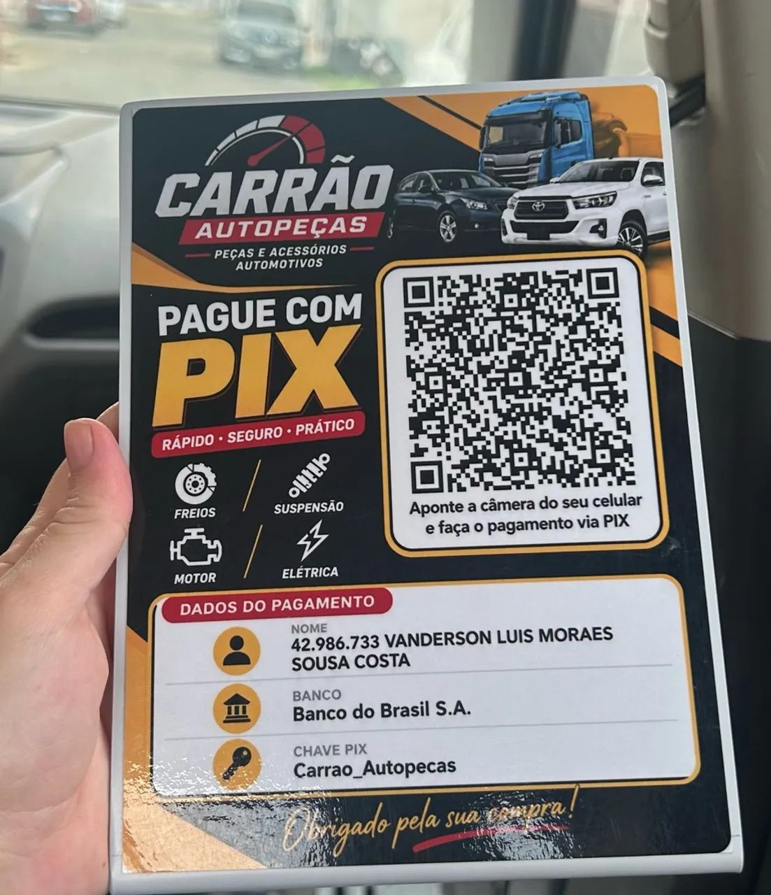 Placa Pix QRcode - Foto 3