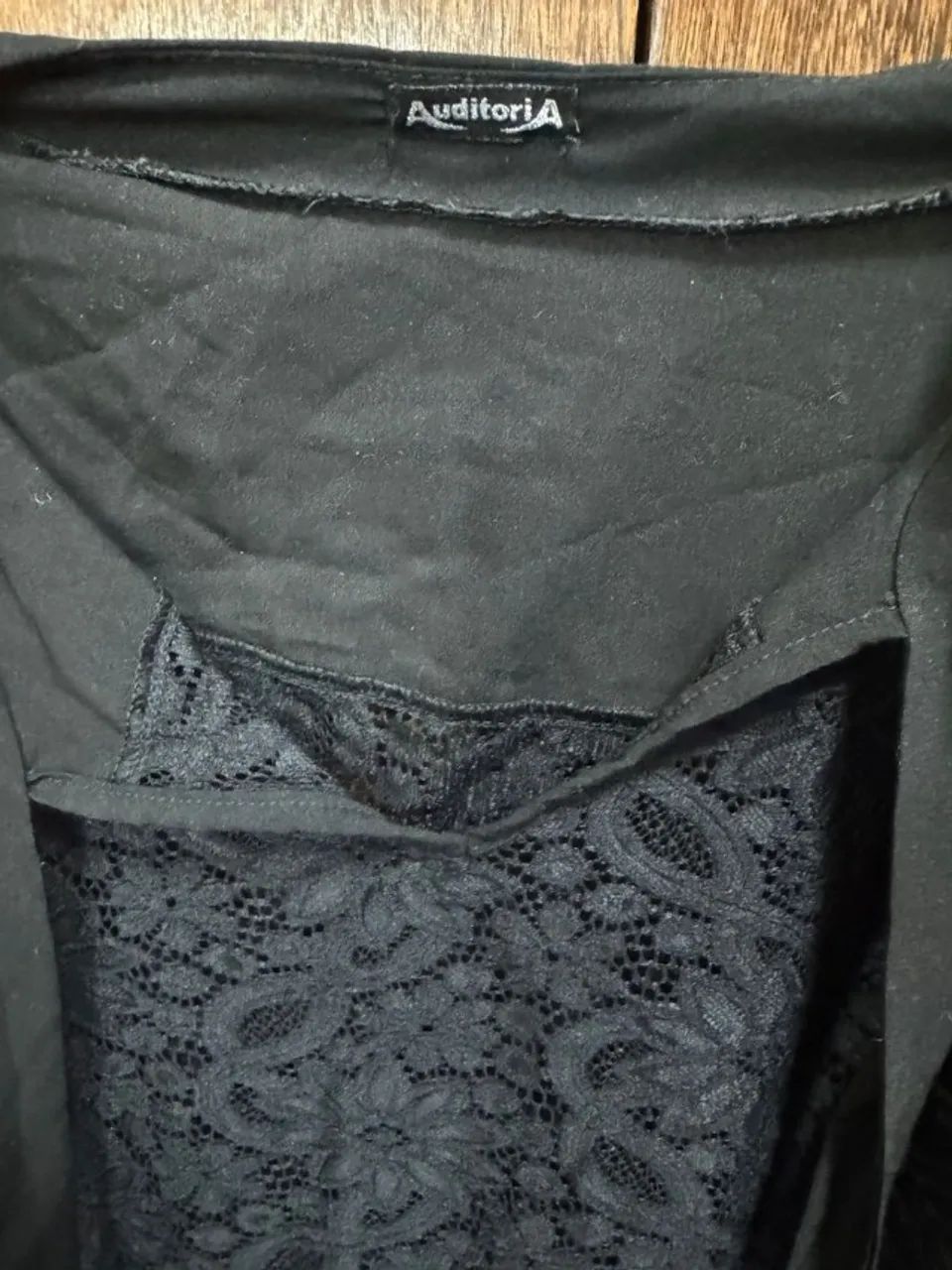 blusa auditoria preta de renda g - Foto 4