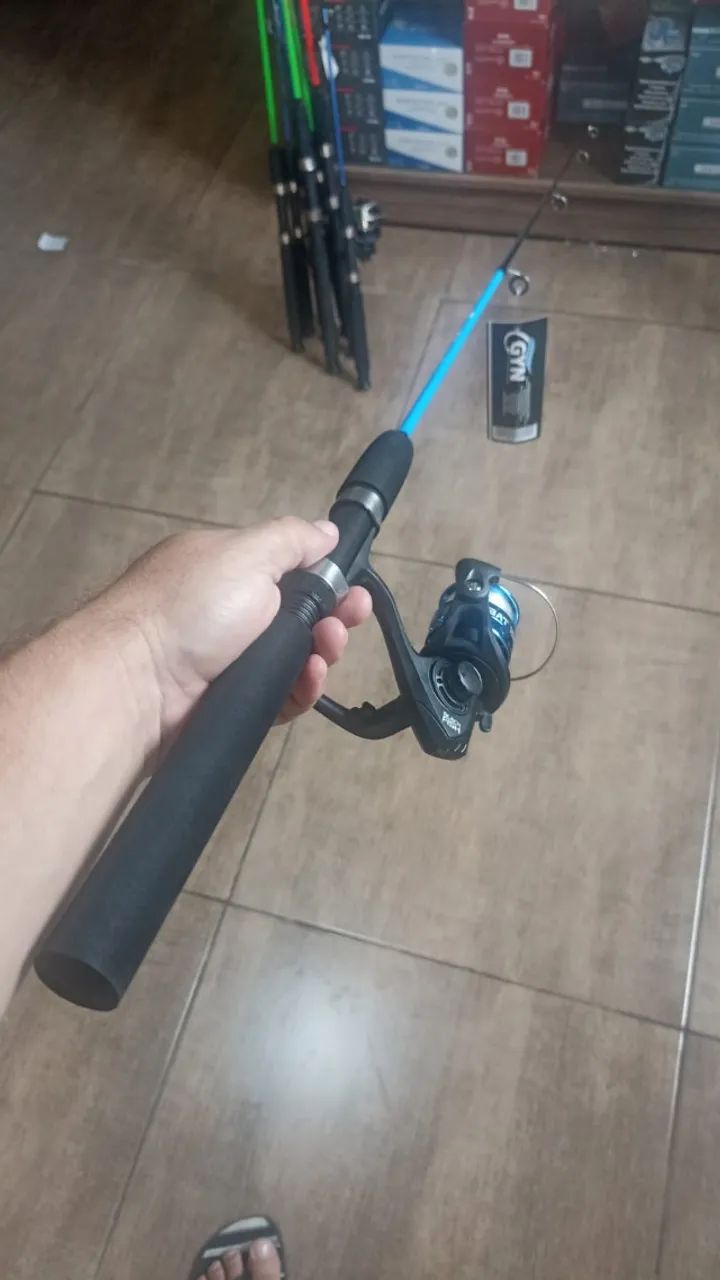 Kit de pesca Vara + Molinete + Linha (até 5kg) - Foto 5