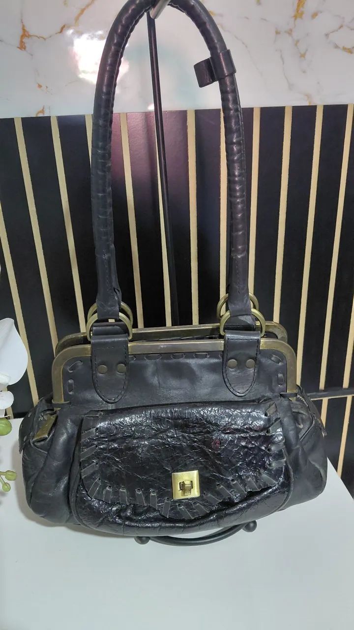 Bolsa couro legítimo 