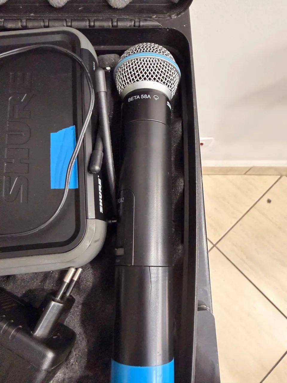microfones Shure Beta e Sm 58 é gravador H8 - Foto 3