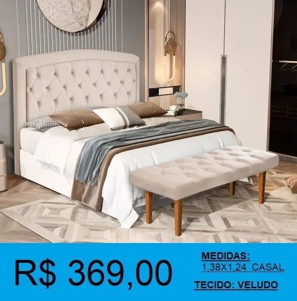 CABECEIRA ESTOFADA = PRONTA ENTREGA - Foto 3