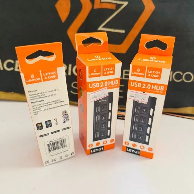 Hub 4 portas USB - windows/mac