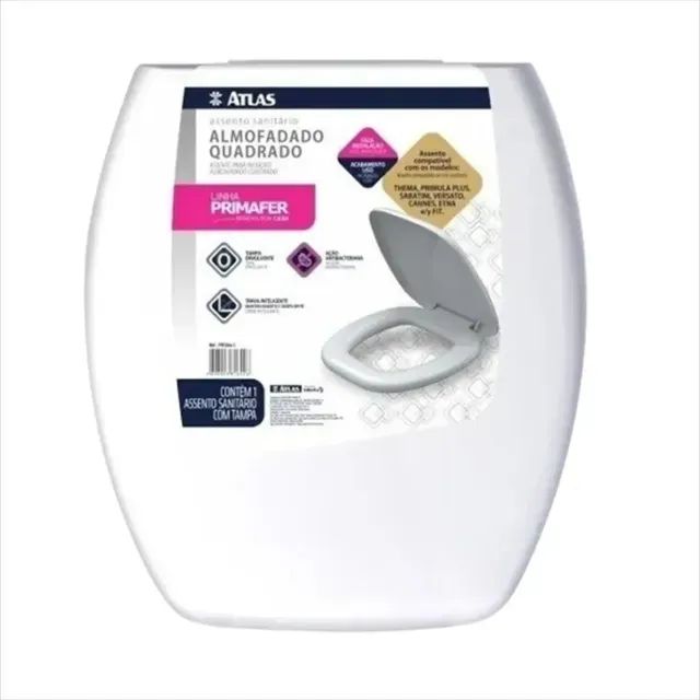ASSENTO SANIT QUADRADO PLASTICO ATLAS