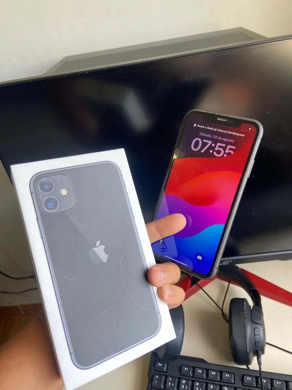 Iphone 11 preto 64gb - Foto 3