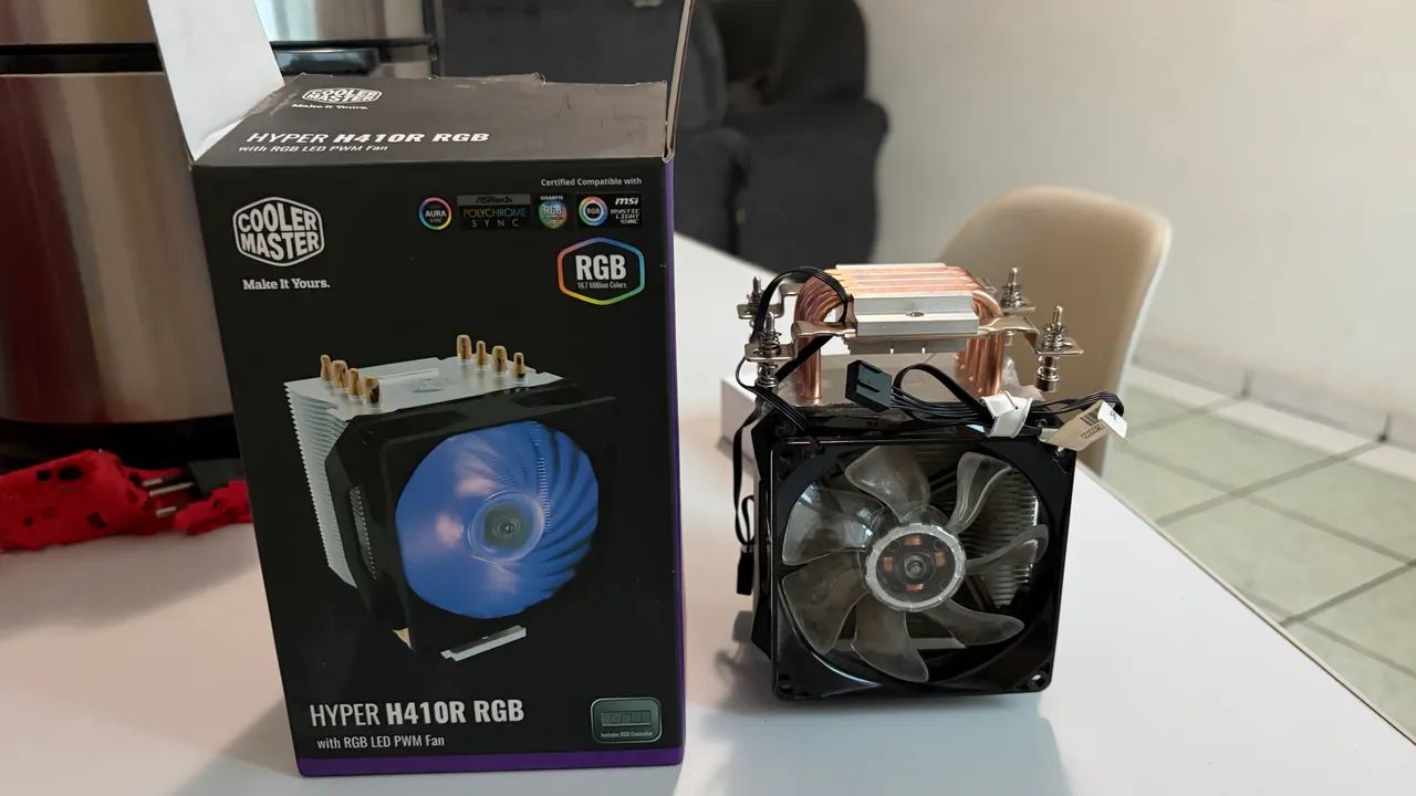 Cooler Master Hyper H410R RGB 4 Heatpipes com Caixa - Foto 5