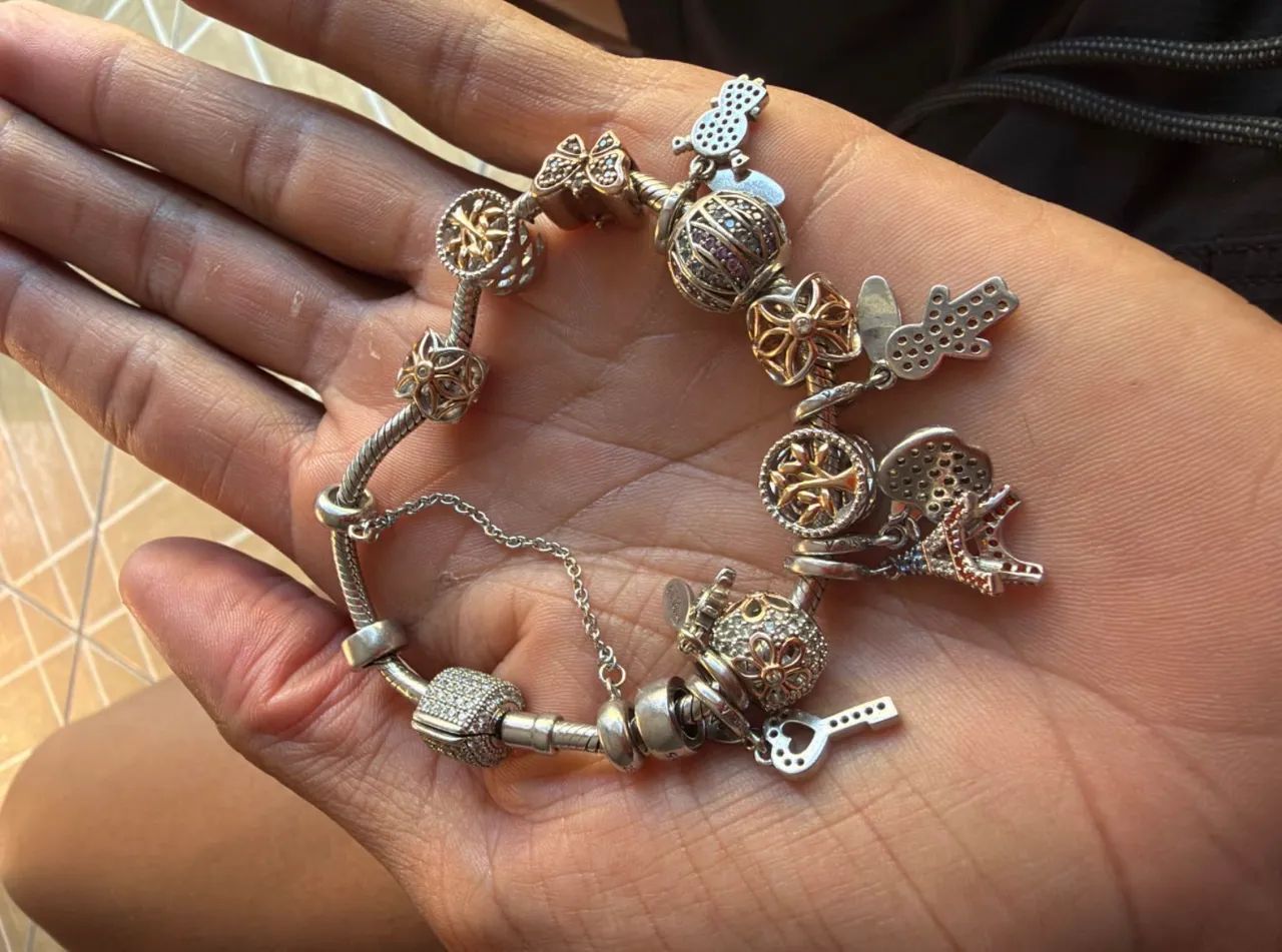 ? Pulseira Vivara em Prata 925 + Berloques ?