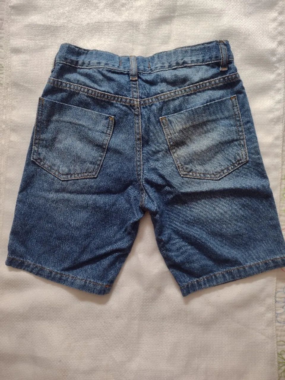 Bermuda jeans infantil masculina tam:08 - Foto 2