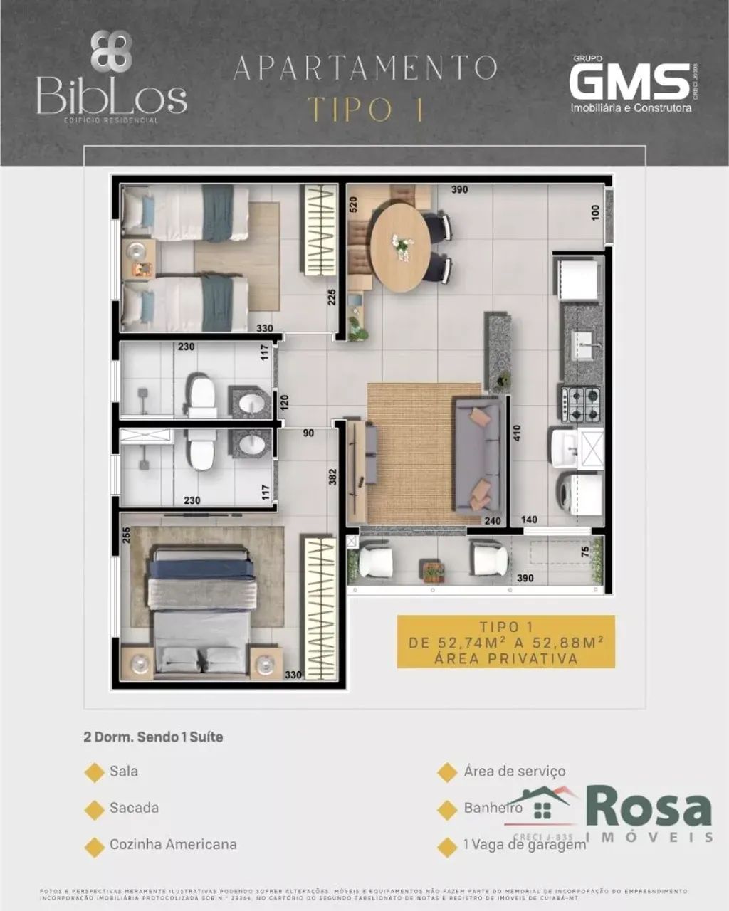 Apartamento para venda, Gms, Cuiabá - Foto 3