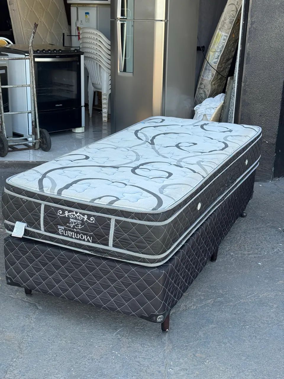 Cama box Solteiro - Entrego 