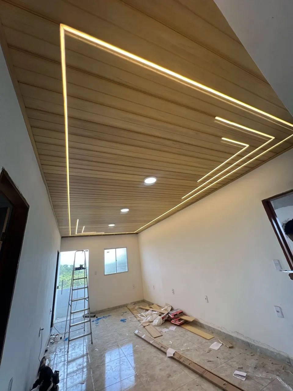 Forro PVC com iluminação em LED 