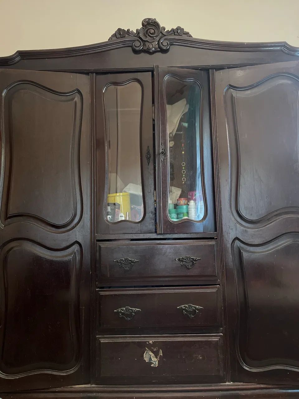 GUARDA-ROUPA MODELO COLONIAL (USADO)  - Foto 3