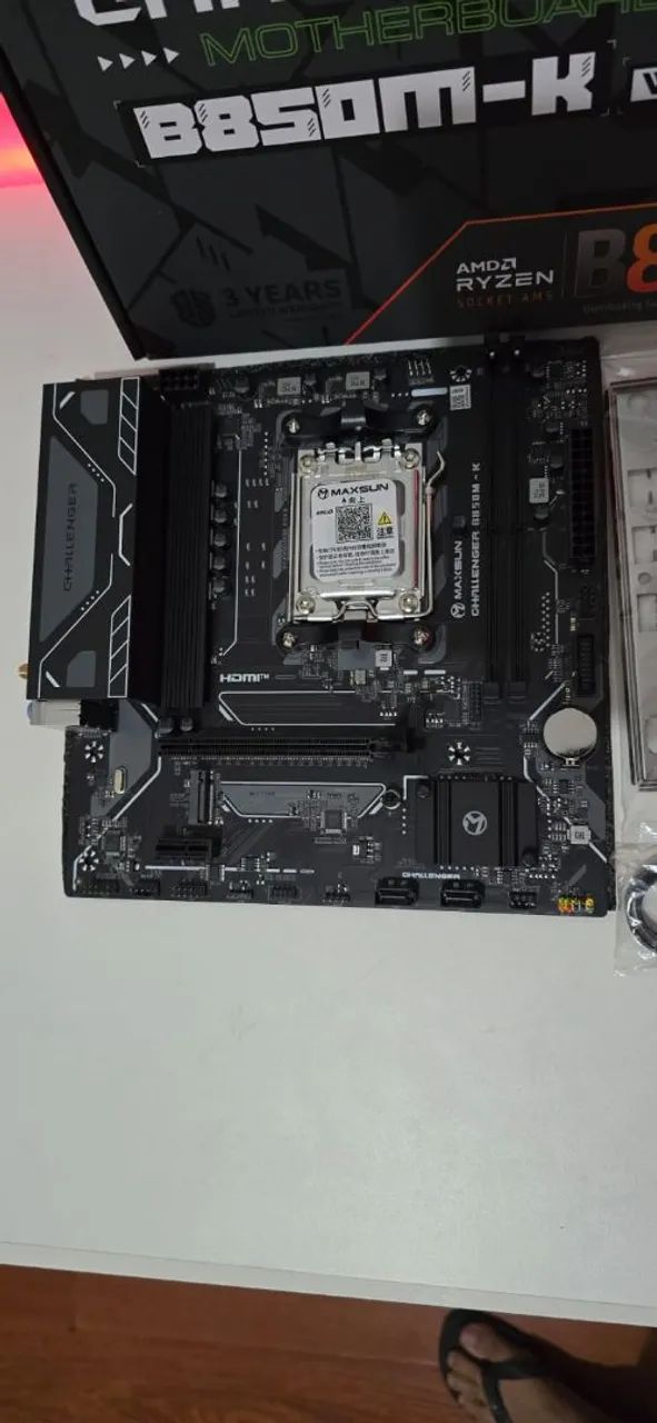 Placa Mãe Maxsun Challenger B850M-K WIFI - Foto 3