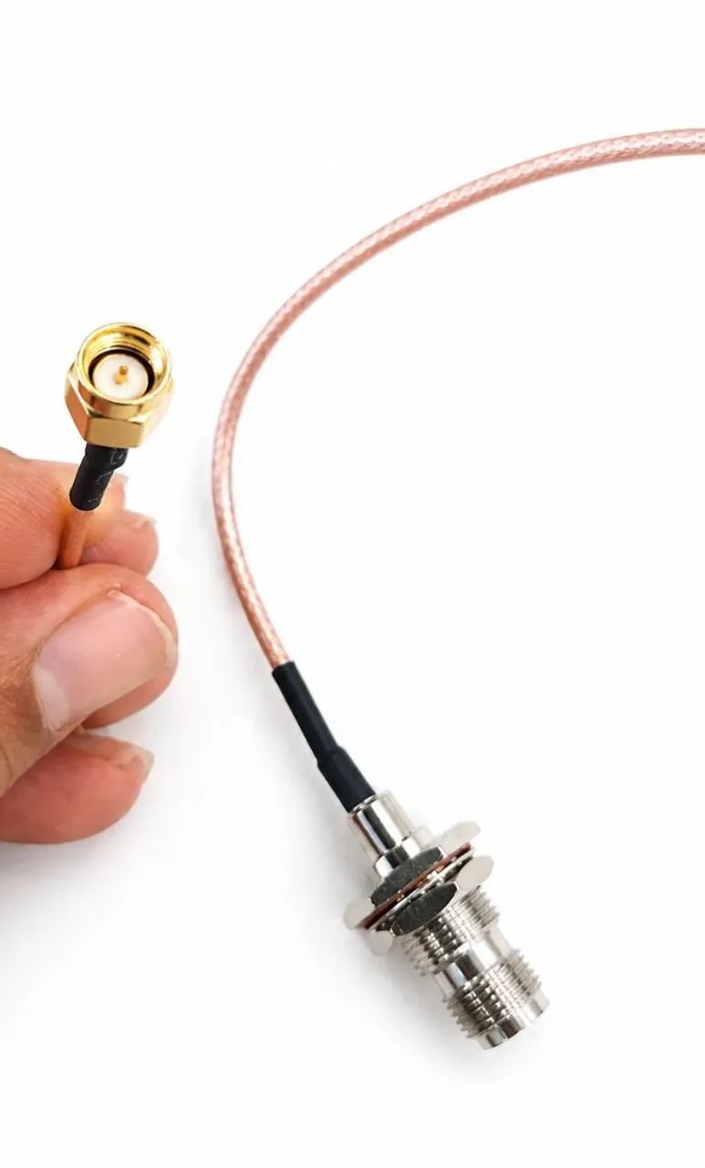 Cabo Adaptador para roteador modem sma tnc 52 cm  - Foto 5