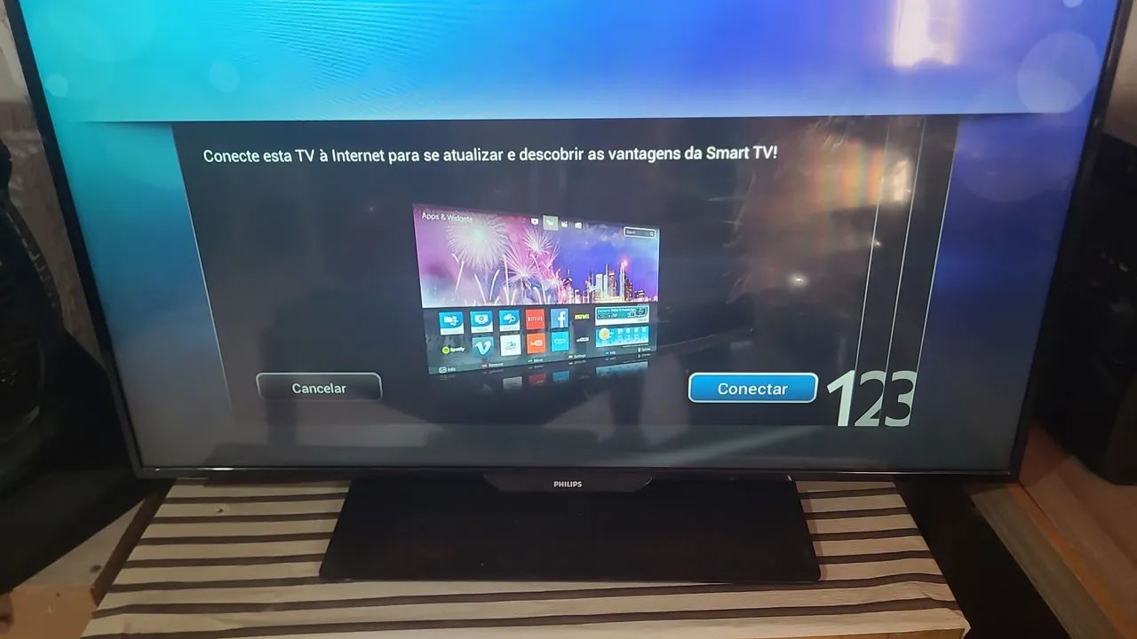 TV   filiais 43 polegadas pega Internet pelo cabo - Foto 2