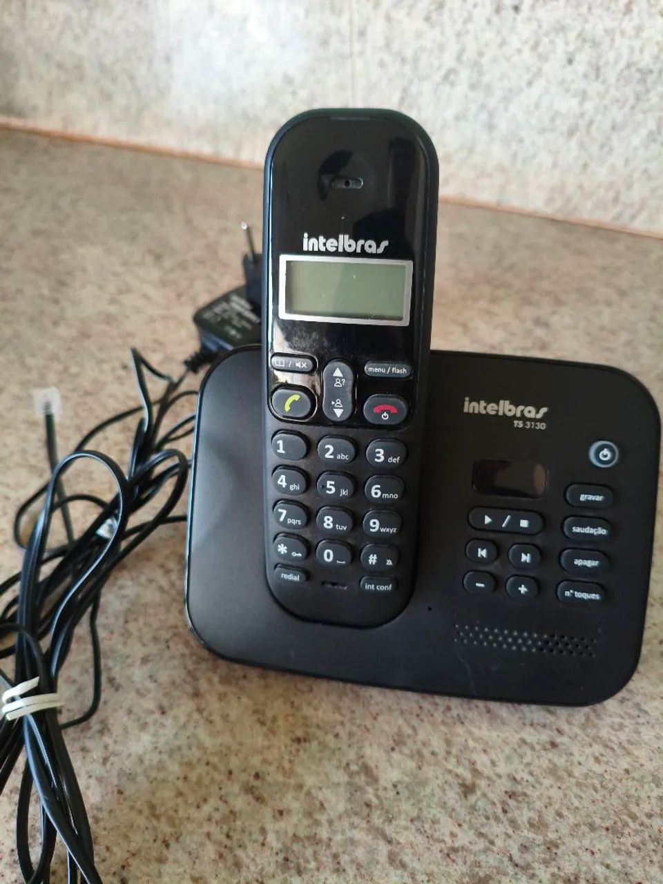 Telefone fixo com secretaria eletrônica intelbras