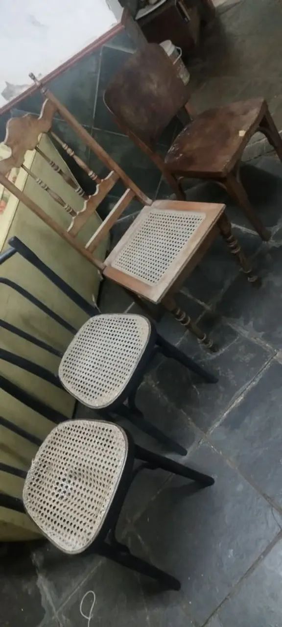 Cadeira Colonial Vintage em Madeira Maciça - Foto 3