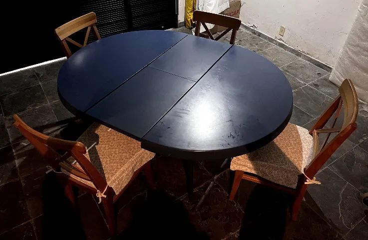 Mesa de Jantar Redonda com 4 cadeiras  - Foto 3