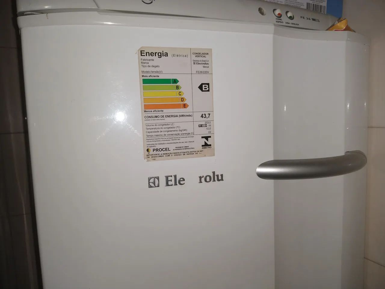Freezer Eletrolux FE26 220v