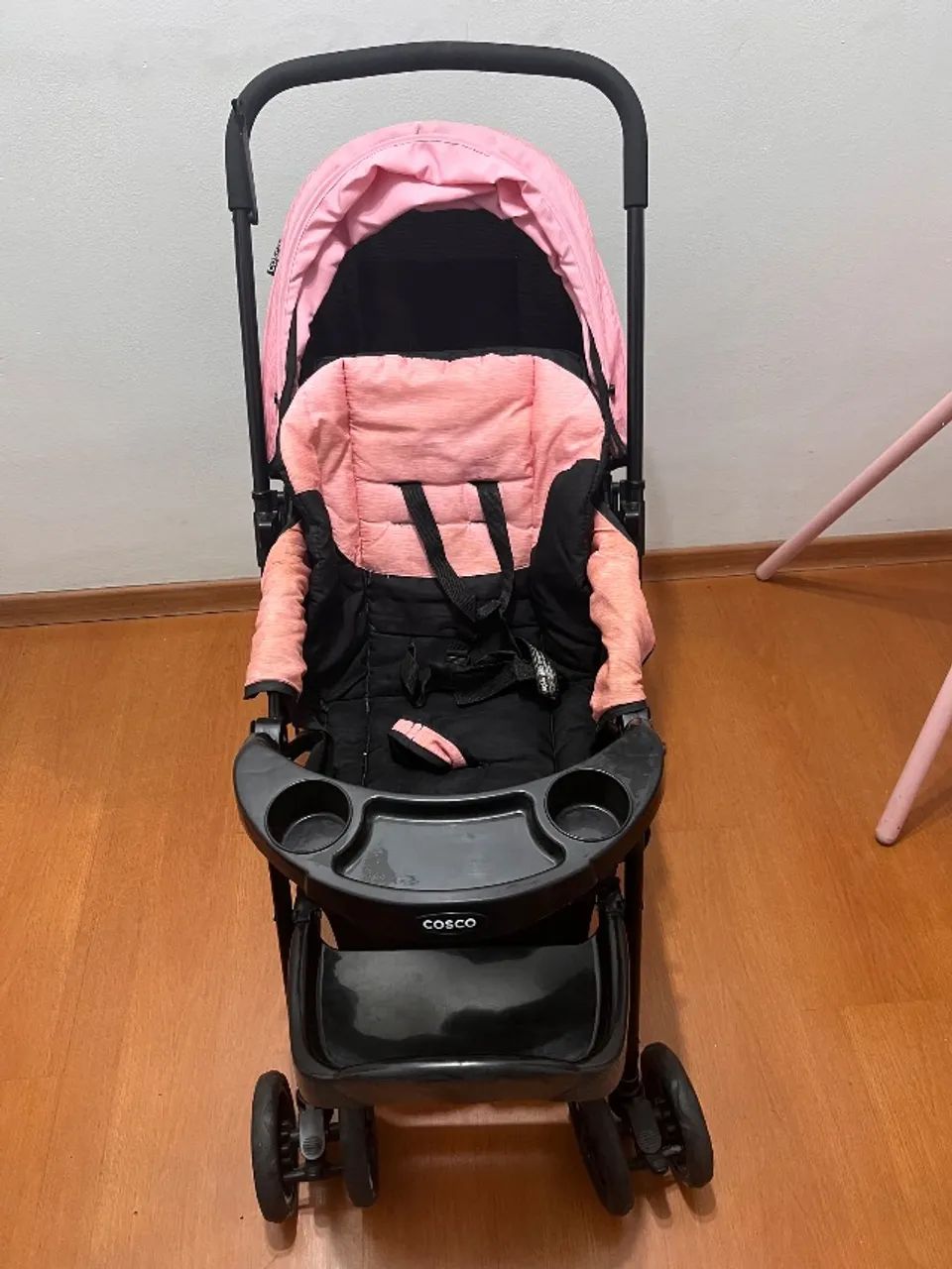Carrinho de Bebê Alça Reversível + bebê conforto - Foto 3
