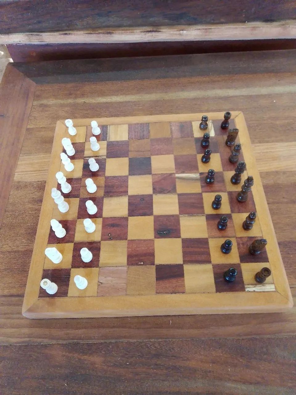 Tabuleiro de xadrez machetado  - Foto 2