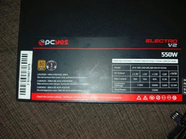Fonte 550W Pcyes Electro V2 - Foto 2