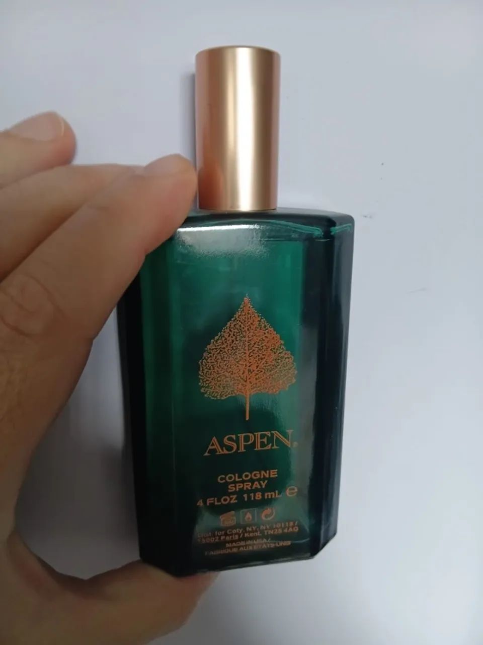 Perfume Aspen, Coty, importado, 115ml de 118ml, sem caixa