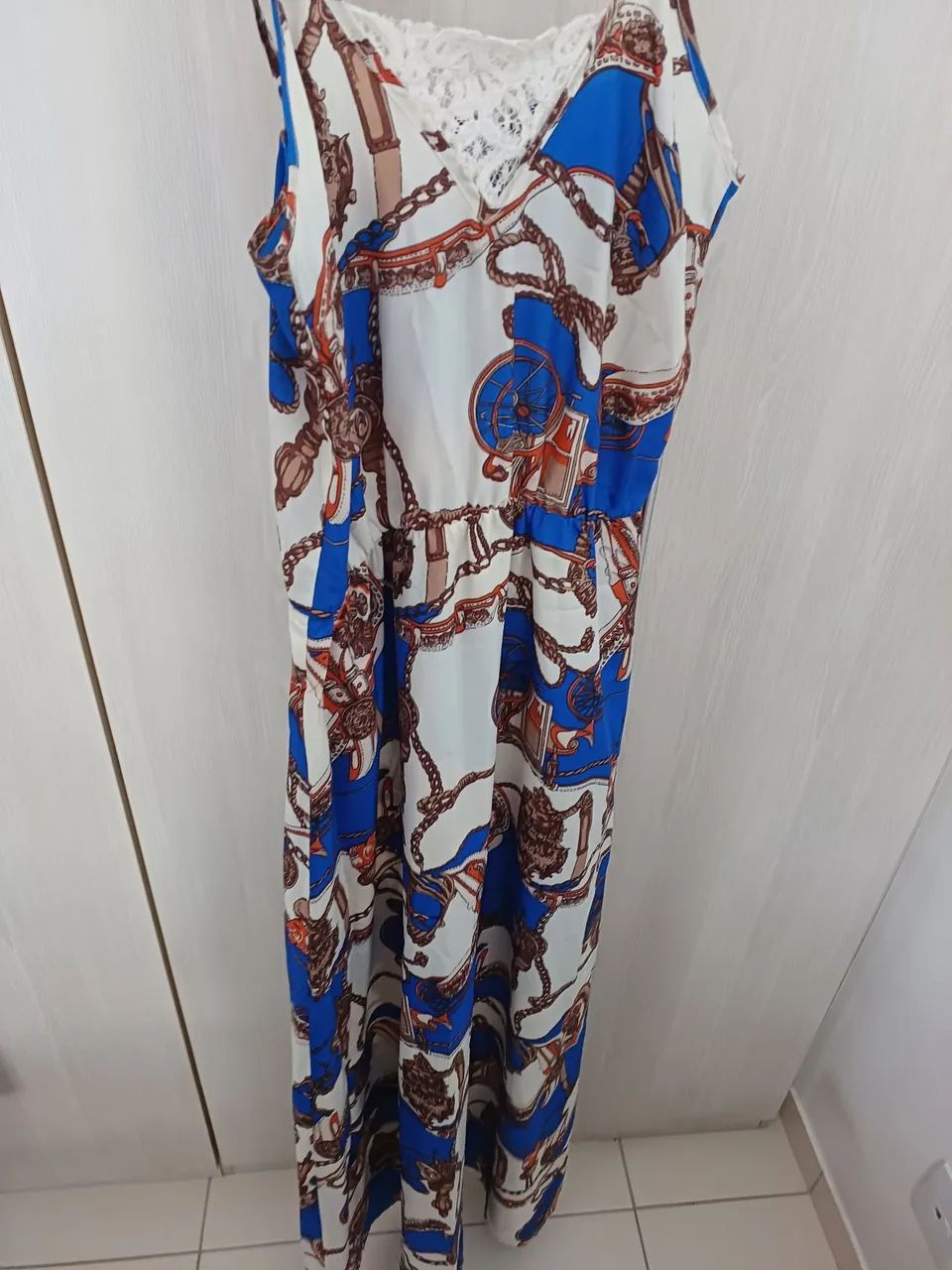 Vestido longo estampado - Foto 5