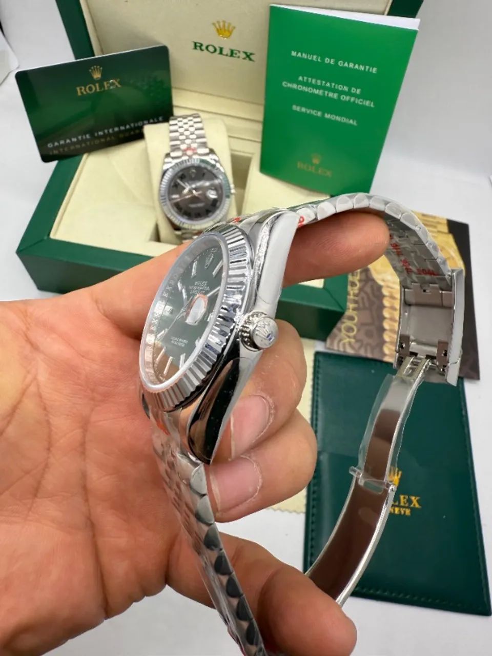 ロレックス Rolex Datejust Verde 41mm com caixa - Smartwatches - Alphaville