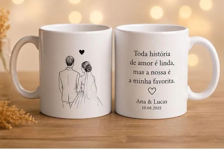 CANECA LEMBRANÇA DE CASAMENTO - Foto 4