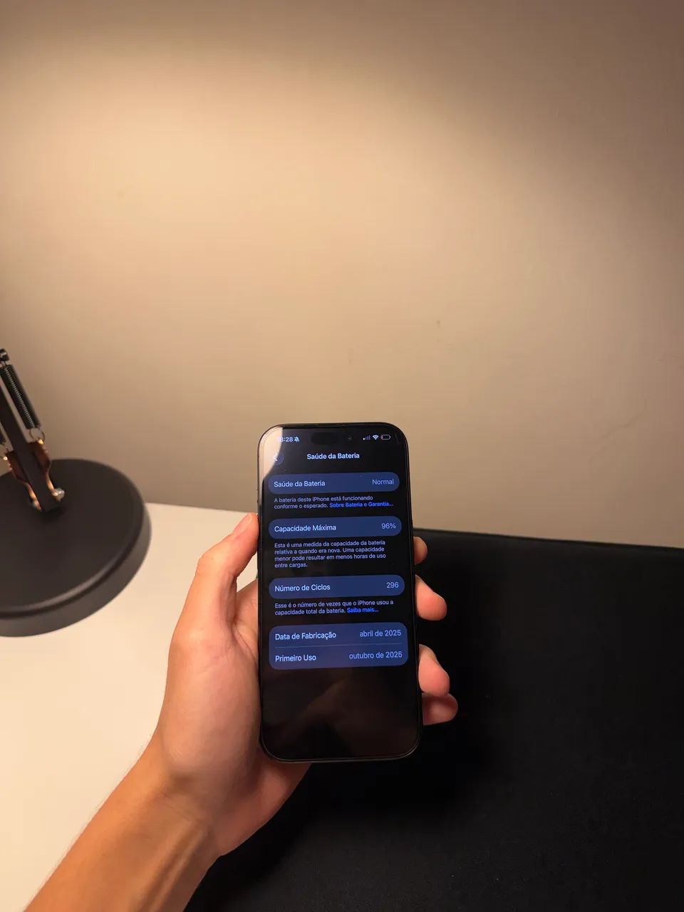 IPHONE 16 PRO - SAÚDE DE BATERIA 96% - Foto 4